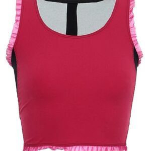 Sapopa Crimson Mesh Paneled Cutout Stretch Bra (M)